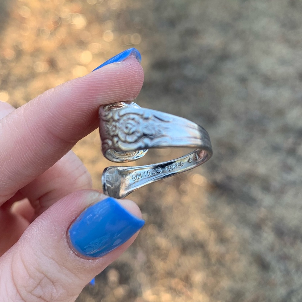 Silver Spoon Adjustable Wrap Ring - image 2